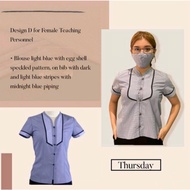 DepEd Teachers Uniform RTW Ready to Wear (Thursday)