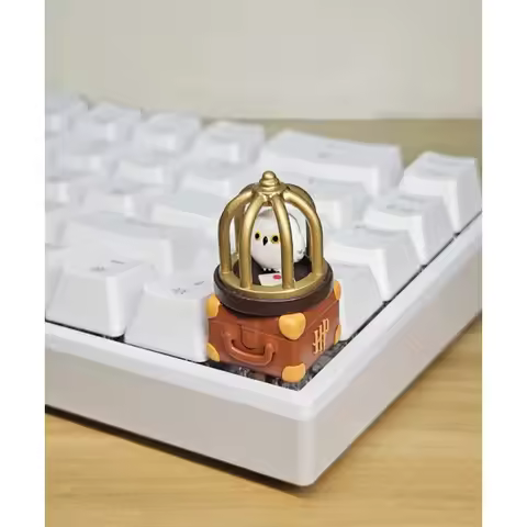 Owl Anime Theme Keycaps Customization Point Keycap for Mechanical Keyboard Artisan Resin Key Cap Col