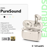 Dmes PureSound ANC Wireless Earbuds 35ms Low Latency ENC Bluetooth 5.4 IPX4 13mm Driver Touch Contro