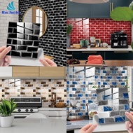 Clearance Sale 10pcs Tile Stickers Brick Pattern Self-adhesive Tile Film Wall Sticker 20 X 20cm For Bathroom Furniture