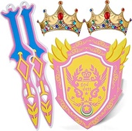 RICHNESS Kids Toy Swords and Shields Foam Play Sword and Shield for Kids Dress Up and Costumes Pack