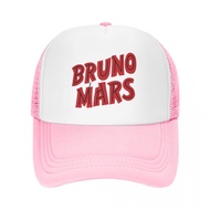 Bruno Mars Adult Grid Net Hat Trucker Men's Women's Flat Brim Baseball Cap High-Stiff Mesh  Adjustab