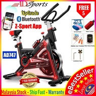 ADSports AD-747 Gym Fitness Home Iron Spinning Bicycle Exercise Bike Indoor Cycling Exercise + FREE 