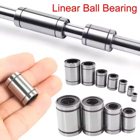 Chrome Steel CNC Part Rods Shaft LM8UU LM10UU LM12UU LM16UU Bushing Steel LM3UU LM4UU LM5UU LM6UU Li