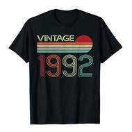 Vintage 1992 31th Birthday Gift Men Women 31 Years Old Graphic Tops Aesthetic Clothes Short Sleeve B