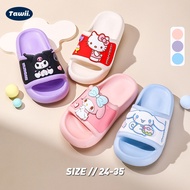 DOZO Kuromi Girls' Slippers Soft Sole Girls' Slippers Anti-slip Children's Slippers Baby Slippers Th