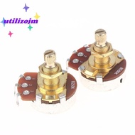 [utilizojmS] 1Pcs Guitar Potentiometer Pot Low Torque And Low Noise Smooth Feel Brass Shaft A500K A2