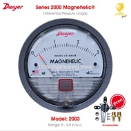 Dwyer 2003 Series 2000 Magnehelic® Differential Pressure Gages หน่วยวัดนิ้วน้ำ Inches of Water (in w