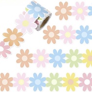 Colorful Flowers Can Cut Blackboard Bulletin Board Border Decoration Stickers Kindergarten Classroom