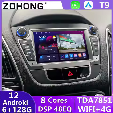 7862S Car Multimedia Player Screen For Hyundai IX35 Tucson Android Auto Radio Stereo Head Unit Carpl