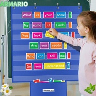IARMARIOQR Standards Pocket Chart, Durable Educational Classroom Pocket Chart, Large Class Schedule 