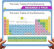 Dinggaogao Laminated 11.22 x 8.27Inch Periodic Table of Elements Chart, Ideal for classrooms, labs, 