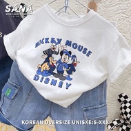 100% Cotton Kids T-Shirt 3-8Y Cartoon Print School Uniform Baju Kanak-Kanak