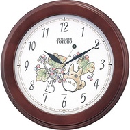 Rhythm Watch Kogyo (Rhythm)Totoro Hanging Clock Character Analog Totoro M690A Wood Tea 4kg690MA06【Direct From JAPAN】
