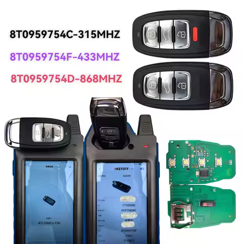 315/433/868MHz FCC ID: IYZFBSB802 P/N:8K0837754C/754D/754F For Audi A3 A4 A5 A6 A8 Q5 Q7 2009-2015 S