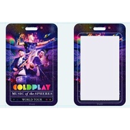 Holder card coldplay band marchandise Coldplay lanyard Coldplay t-shirt band