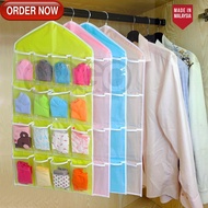 GG 16 Pockets Over Door wardrobe Hanging Bag Shoe Rack Hanger Storage underwear Organizer shelf