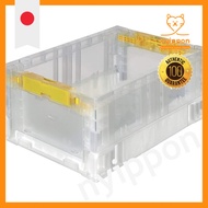 TRUSCO Folding Container 14L Transparent TR-S14-TM Storage Case Storage Box