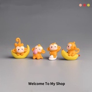 Taiwan Ready Stock Japanese Strange Gadgets Fishing Moon Micro Landscape Decorations Desktop Healing