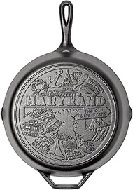 Lodge 12 Inch Cast Iron Skillet – Pre-Seasoned Frying Pan with Teardrop Handle – Oven, Stovetop, Gri