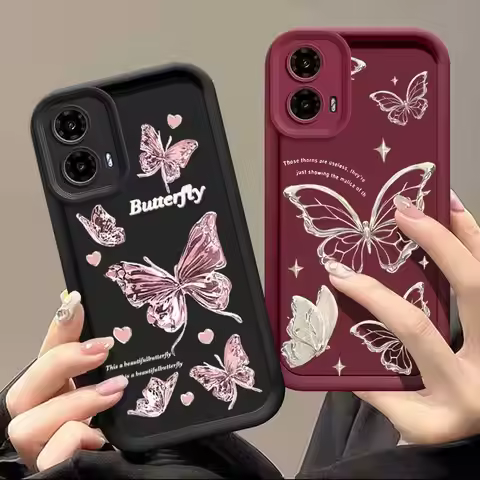 G34 Star Butterfly Sky Eye Ladder Phone Case For Motorola Moto G34 Cover