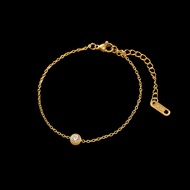 Unheard Of - Eileen Bracelet Gelang Wanita Anti Karat Stainless 18k Gold Plated Aksesoris Fashion Wa