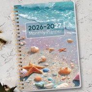 A5 2026-2027 Monthly Planner, 24-Month Calendar Book With Monthly View & Notes Pages, From January 2