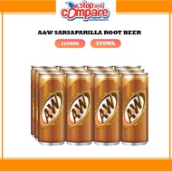 A&W Sarsaparilla Root Beer (12 x 320ml)