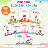 Package of 10 Mini Books - Bilingual Baby Toddler Children's Books