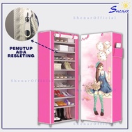 Shoe Rack (Zippered) /Shoe Rack 10 Tiers/ Shoe Rack / Fabric Shoe Rack Shoe Rack