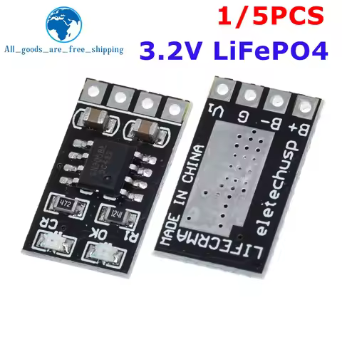 1/5PCS Dedicated 3.2V LiFePO4 Battery Charger Module 3.6V 1A CV/ CC wtih Overvoltage Protection Auto