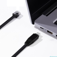 dingdongaa TEP Material USB C To RJ45 lan Networking Cable Converter Fast Stable Connection