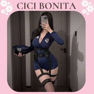 Sexy female police officer cosplay Set - long-sleeved uniform for special women CP209 CICI BONITA HC