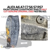 AUDI A6 A7 C7 S6 S7 RS7 FRONT ENGINE COVER FRONT SHIELD HALF CUT GENUINE ORIGINAL USED 4G0 863 821