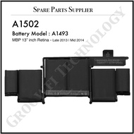 A1493 Battery Replacement for A1502 MBP Pro Retina 13-inch Late 2013 Mid 2014