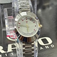 Rado Diastar day date Premium Quality Quartz Analog Stainless Steel Watches For women Jam Tangan per