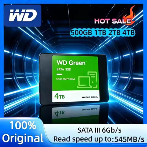 Original FOR WD GREEN 2.5" SATA III SLC internal Solid State Disk 1TB 2TB 4TB Read Speed 545MB Hard 
