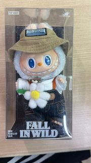 Labubu 小春野FALL IN WILD 花花牛仔漁夫帽（夾出物）價錢可商議