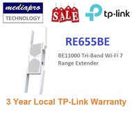 TP-LINK RE655BE BE11000 Tri-Band Wi-Fi 7 Range Extender or Access Point with 2.5G Port Support EasyM