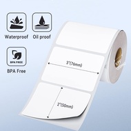 สติ๊กเกอร์ฉลากความร้อนสำหรับเครื่องพิมพ์ความร้อน phomemo PM-241BT/D520/246S/245bt/249bt เข้ากันได้กั