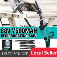 Cordless Reciprocating Saw Handsaw Saber Saw Multifunction Saw for Metal Wood Pipe Cutting Saw with 