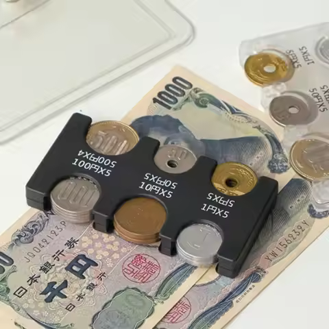 Japanese Coin Holder Wallet ,Coin Wallet,Mini Wallet,PVC Wallet,Portable Small Change Purse ,Transpa