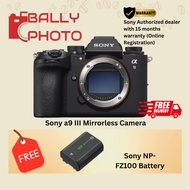 Sony a9 III / a9m3 Mirrorless Camera Free Sony NP-FZ100 Battery I Sony SG Warranty