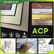 Panel Komposit Aluminium / ACP / Aluminium Compasite Panel / Gold Hairline / Silver Hairline / Bronz