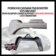 PORSCHE CAYMAN 718 BOXSTER  GTS 982 2017  REAR BUMPER LOWER SUPPORT GENUINE ORIGINAL USED 982807384