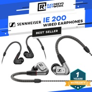 Sennheiser IE 200 Earphones [Original & Silver Edition] Hi-Fi Wired Earbuds with Dual Bass Tuning