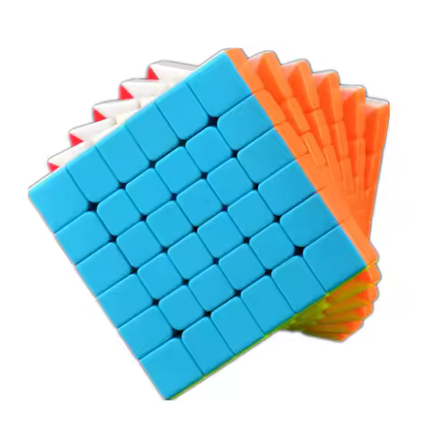 Qiyi 4x4 5x5 6x6 7x7 Professional Speedcube Black and Stickerle QiYi 7x7x7 6x6x6 Magic Cube Speed Pu