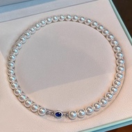 Mother-Oyster Pearl Necklace Accessories Women Summer Non-Fade Australian White Beaded Sweater Chain