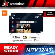 Preinstall APP Xiaomi TV 32Inch 43Inch LED MI TV 4A Smart Android TV 1366 x 768 HD 10W Speaker+5GWif