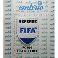 Patches Jogja FC-005 Patch FIFA Referee Football Emblem Embroidered Referee Logo FIFA 7x8 Embroidery